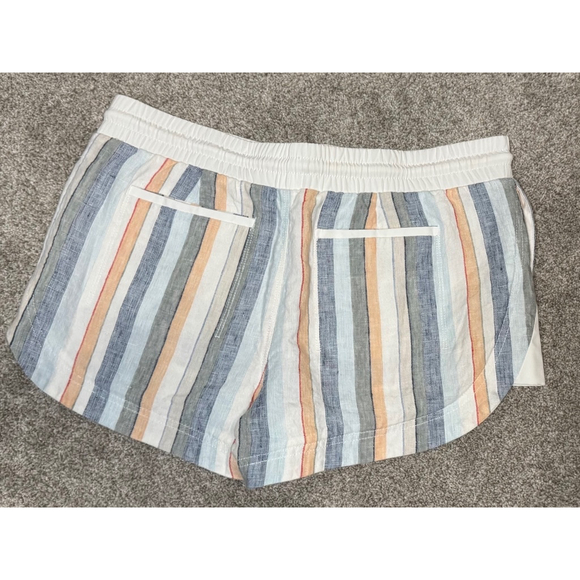 Women's Athleta Shorts, Size 10, Linen Stripe - Picture 2 of 10